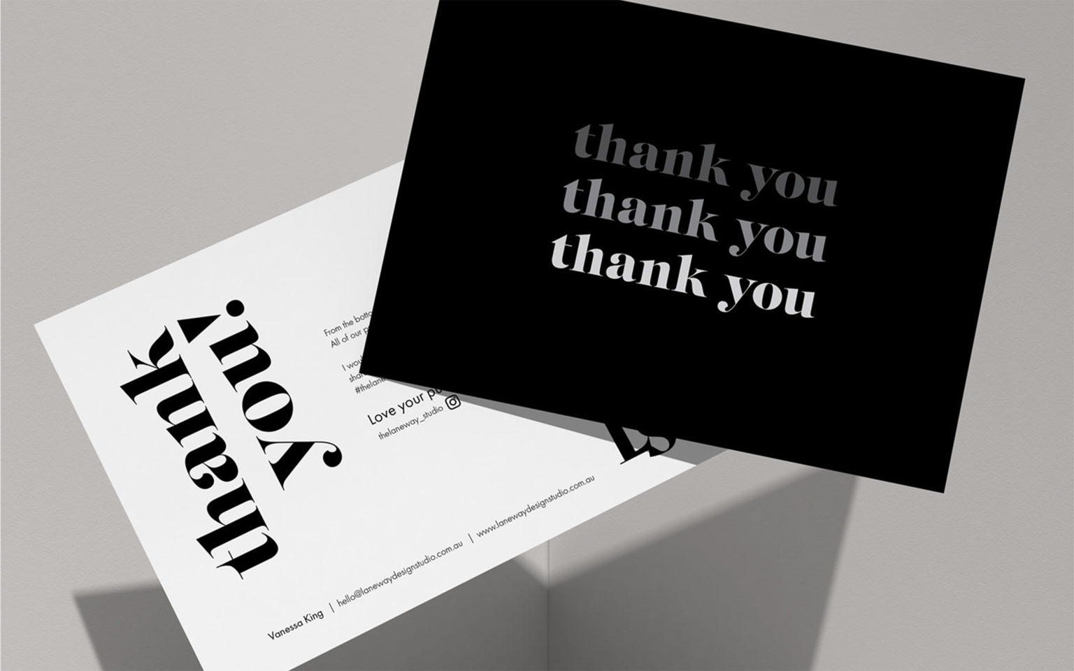 Laneway Studio Thank You Card