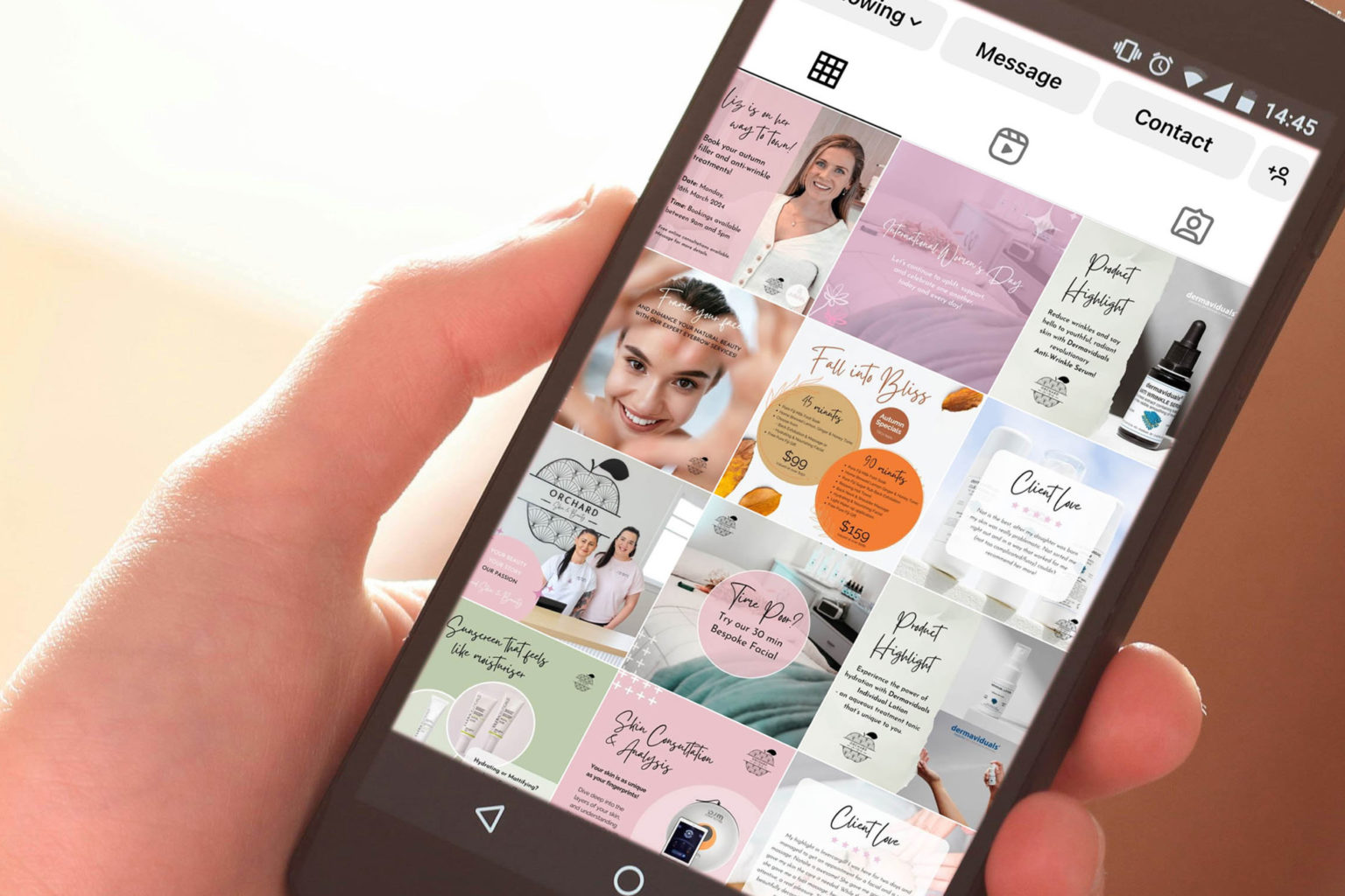 Social media content graphic design invercargill